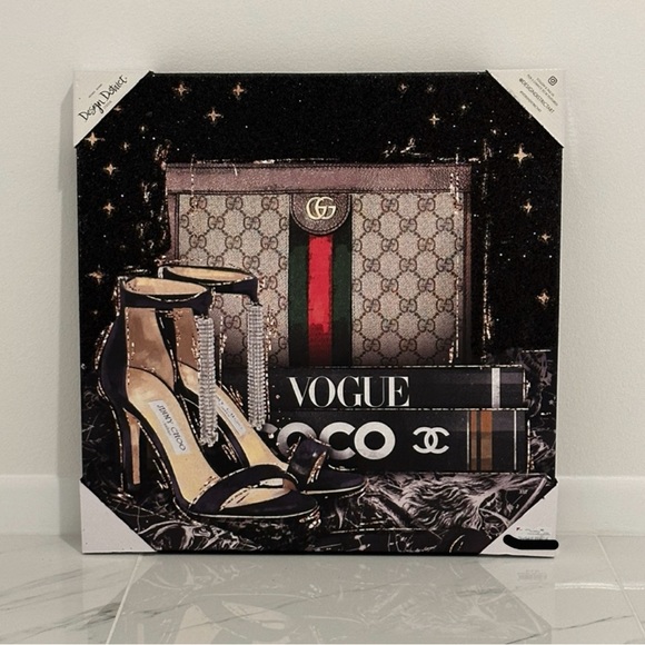 🆕 Design DistrictGucci Purse / Chanel Wall Art Canvas!